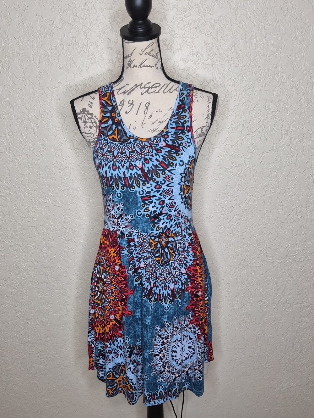 Longyuan Multicolored Tank Dress Size S